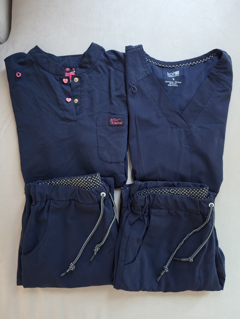 Navy Scrubs Sets